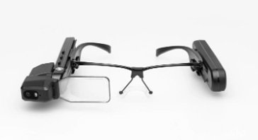 A portrait of Vuzixs M4000 smart glasses