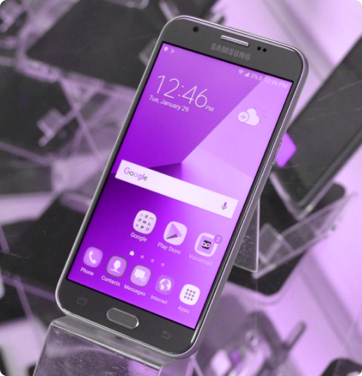 An android mobile phone portrait