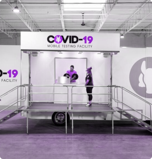Experiential converts patented into mobile Covid19 testing