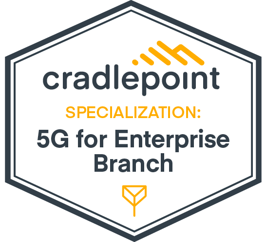 Cradlepoint 5G for Enterprise Branch Specialization Badge